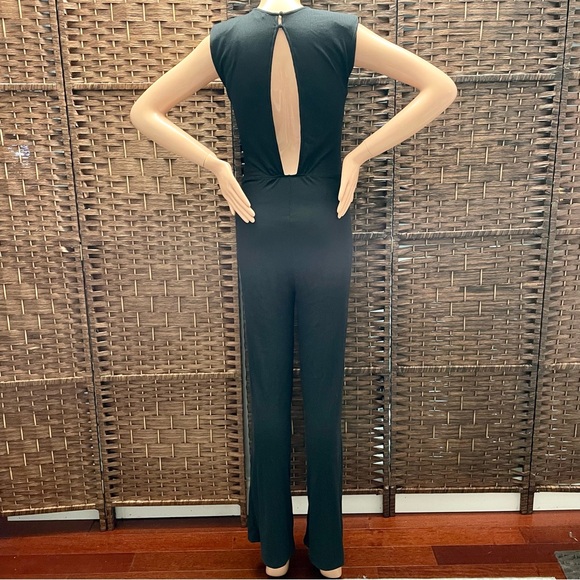 Shinestar Black Sleeveless Jumpsuit with Wide Leg Design, Size M. - Picture 3 of 6